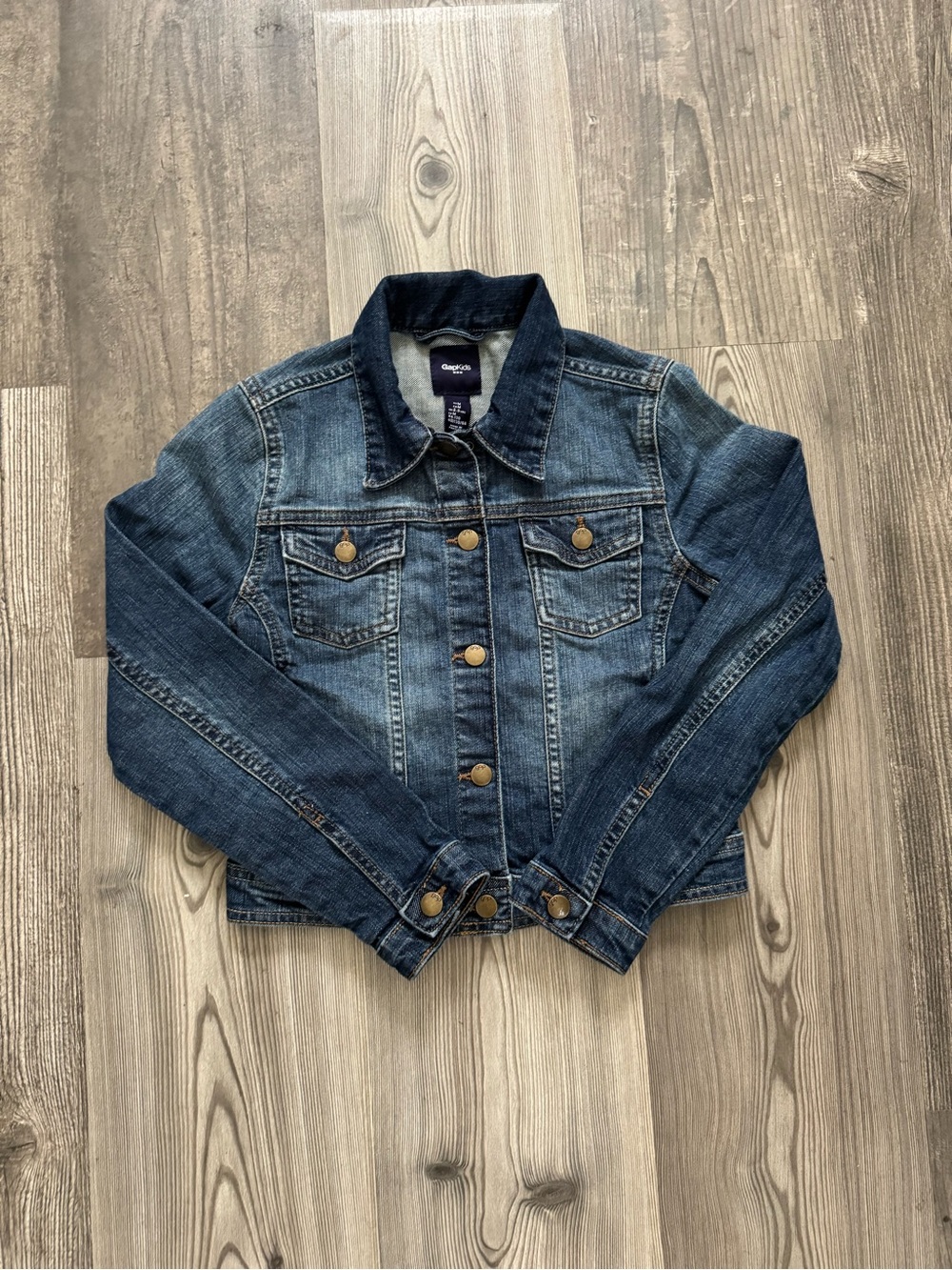 GAP Kids Classic Denim Jacket in Medium Wash Blue